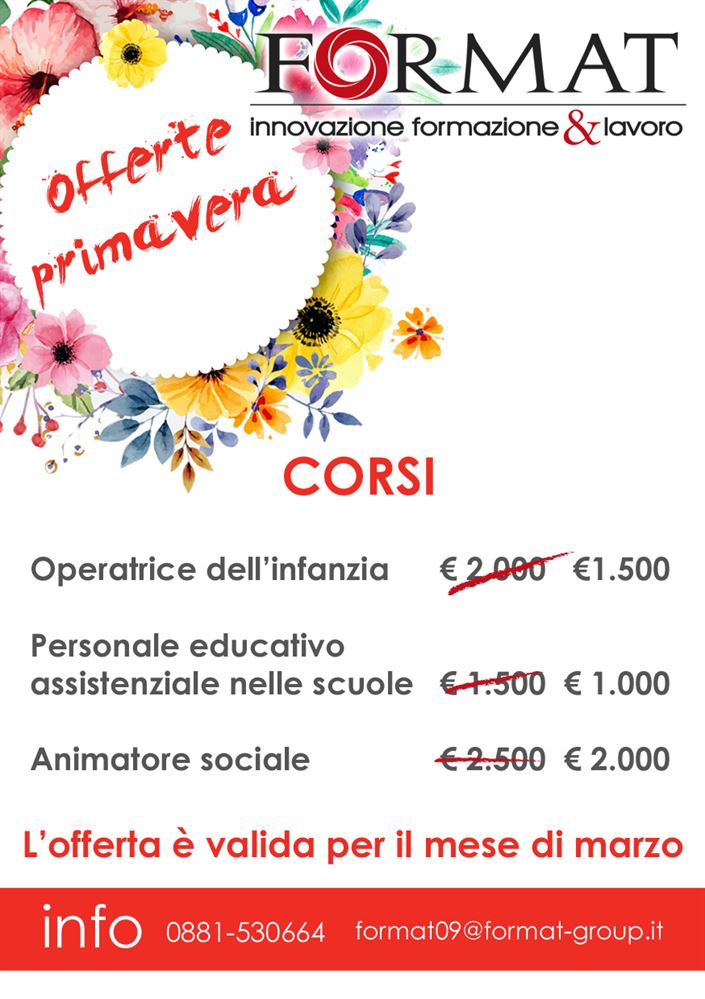 OFFERTE DI PRIMAVERA