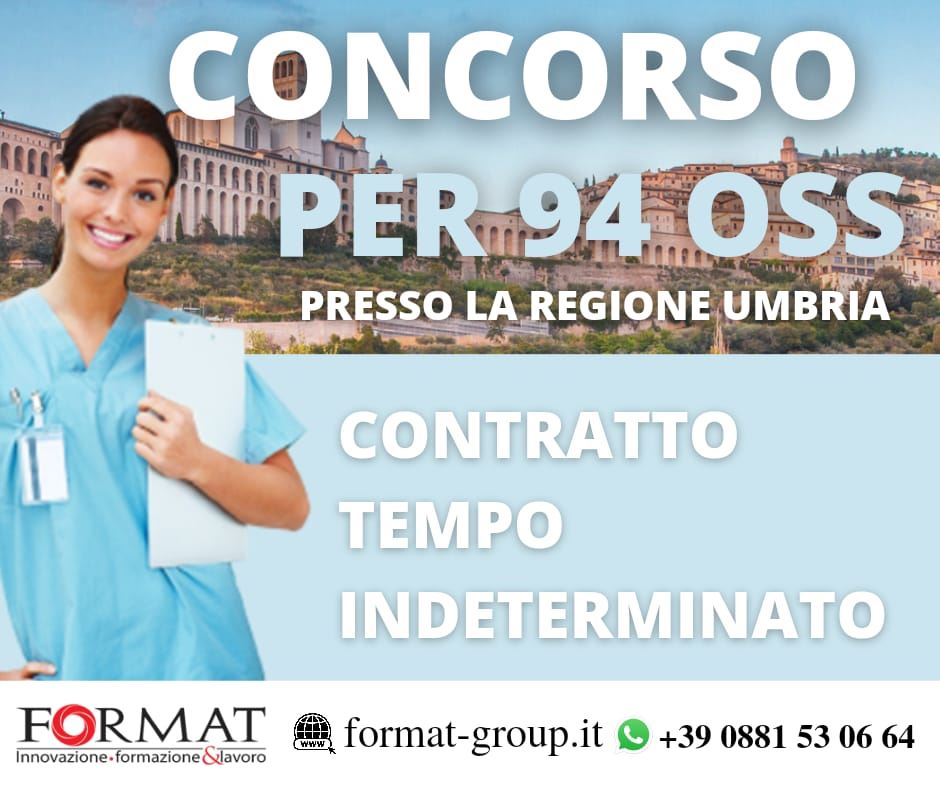 PREPARAZIONE CONCORSO PER 94 OSS PRESSO LA REGIONE UMBRIA