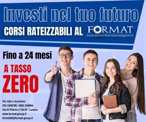 INVESTI NEL TUO FUTURO - CORSI RATEIZZABILI AL FORMAT 