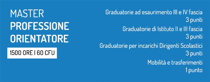 MASTER PROFESSIONE ORIENTATORE