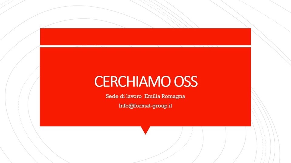 CERCHIAMO OSS - INVIA IL TUO CURRICULUM