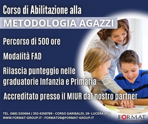CORSO DI ABILITAZIONE ALLA METODOLOGIA AGAZZI