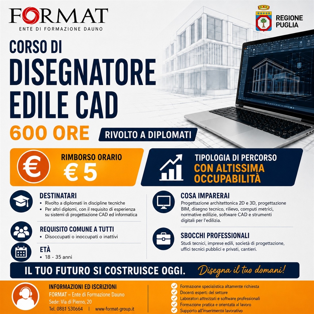 DISEGNATORE EDILE CAD 